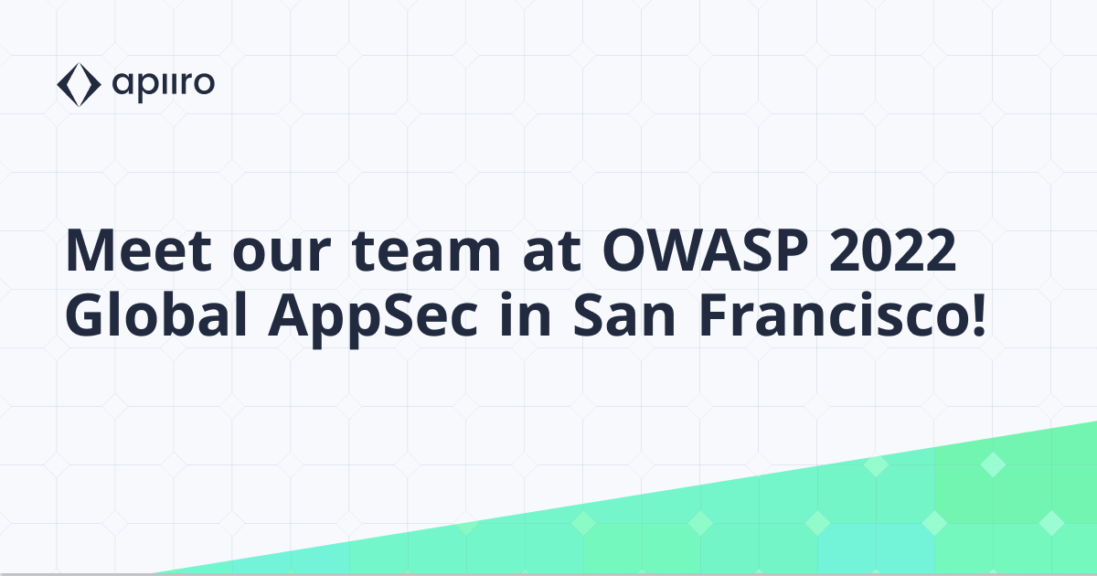 Apiiro at OWASP Global AppSec Conference